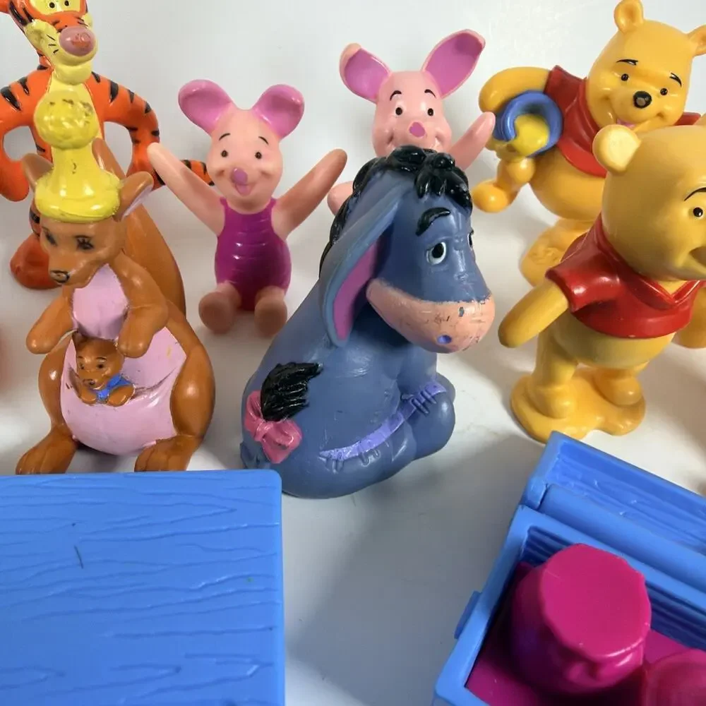 Lot of Winnie The Pooh Character Figures & Various Accessories